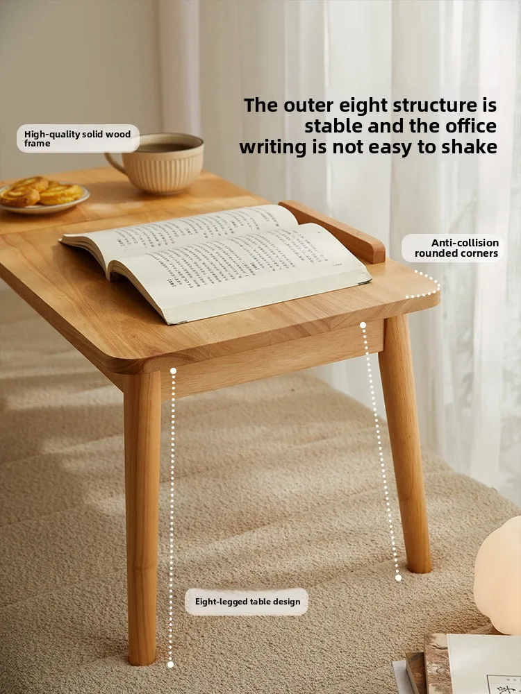 CX solid wood bay window small table can be turned over kang table window sill small coffee table