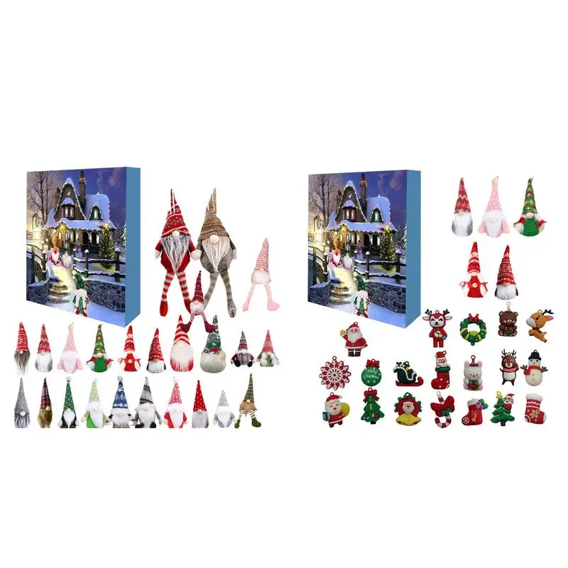 Christmas Advent Calendar 2024 Cute Christmas Gnome Countdown Calendar Gnome Countdown Calendar Creative Holiday Advent Calendar