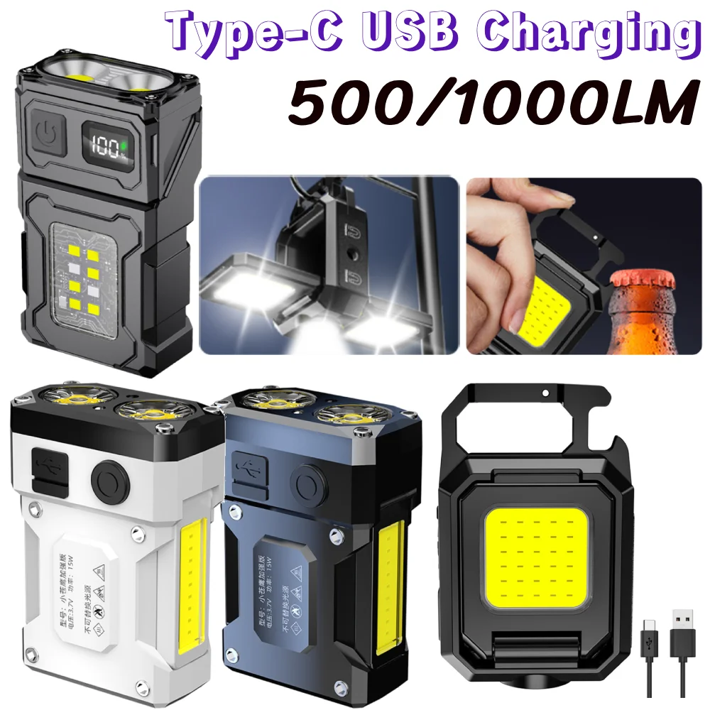 500/1000LM COB LED Super Bright Headlight Rotatable Motion Sensor Outdoor Head Flashlight Camping Head Light for Camping