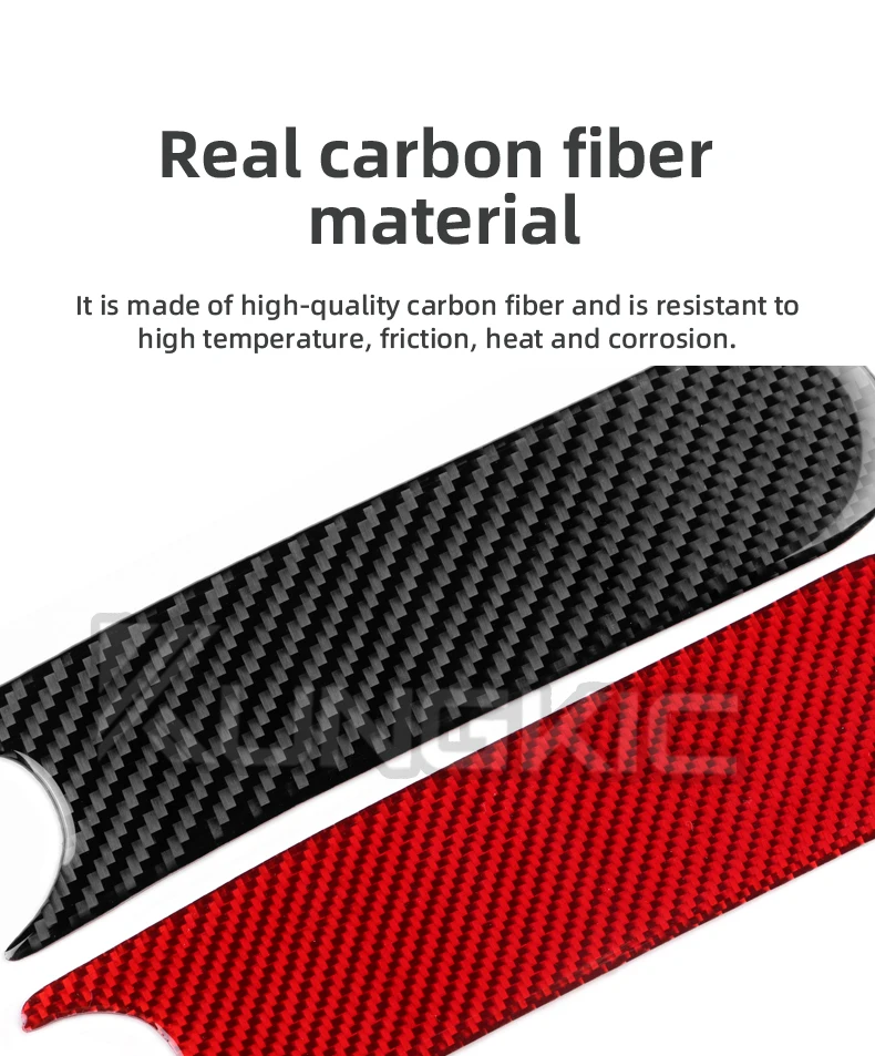 Real Soft Carbon Fiber Aufkleber für Seat Leon MK2 1P 2005 2006 2007 2008 2009 2010 2011 2012 Auto Handbremse Panel Trim Zubehör – Detail 4