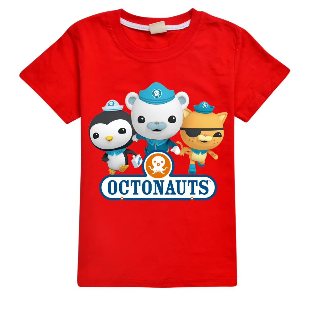 Kids Cartoon Anime The Octonauts T-shirt for Boys Fashion Clothes Girls Cute Clothing Summer Cotton Short Tops Birthday Gifts