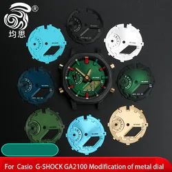 For Ca-sio GSHOCK GA-2100 GA-2110 The 3rd 4th Generation Watch Case Parts Waffle Dial GA2100 GA2110 Inner Shadow Circle Bezel