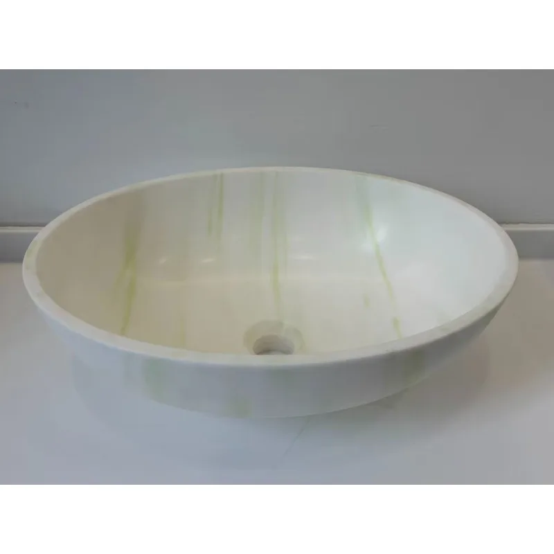 Artificial stone resin solid surface countertop art water basin