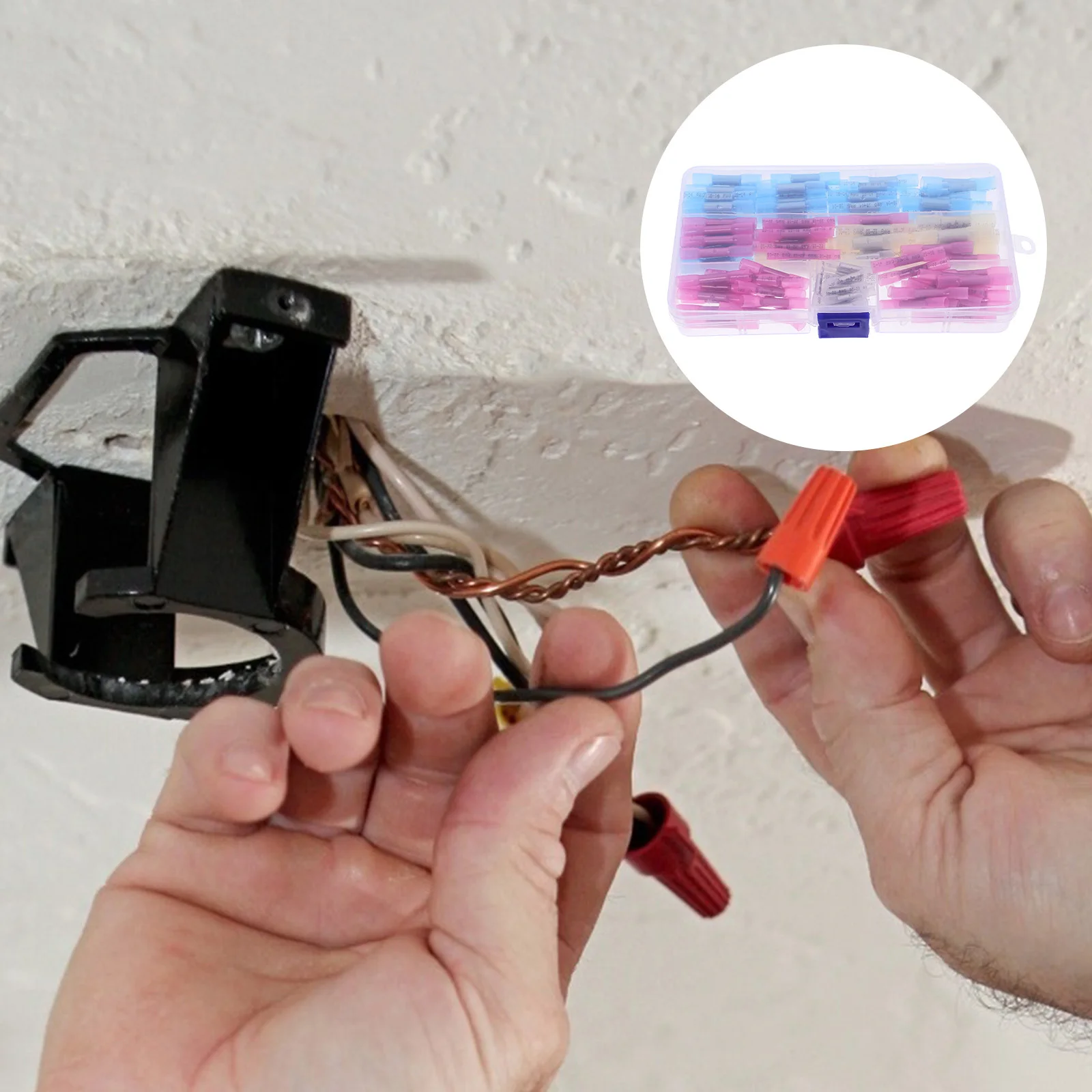 

1Set Heat Shrink Butt Connectors Sturdy Plastic Terminal Connectors for Wiring Harness Splice Joining Cables in Vehicles Marine