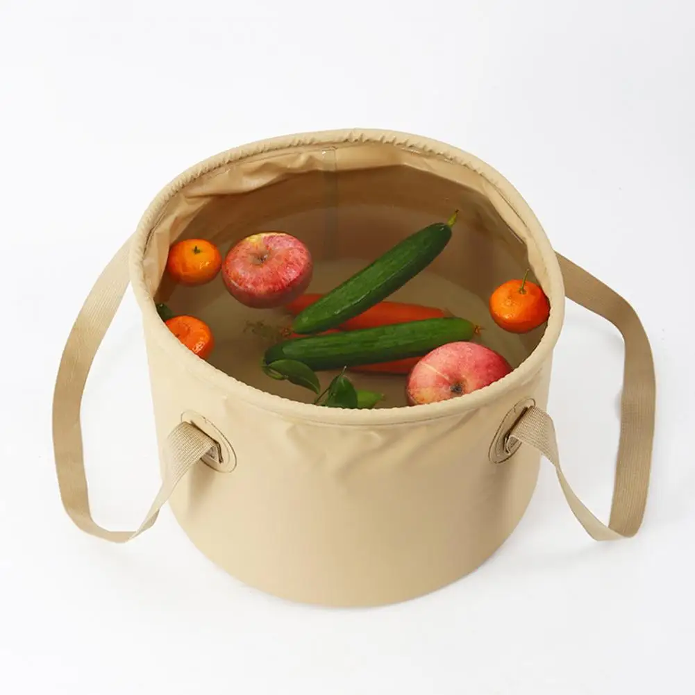 

Портативное складное ведро для хранения воды на открытом воздухе для активного отдыха, кемпинга, пешего туризма, рыбалки, складное для путешествий