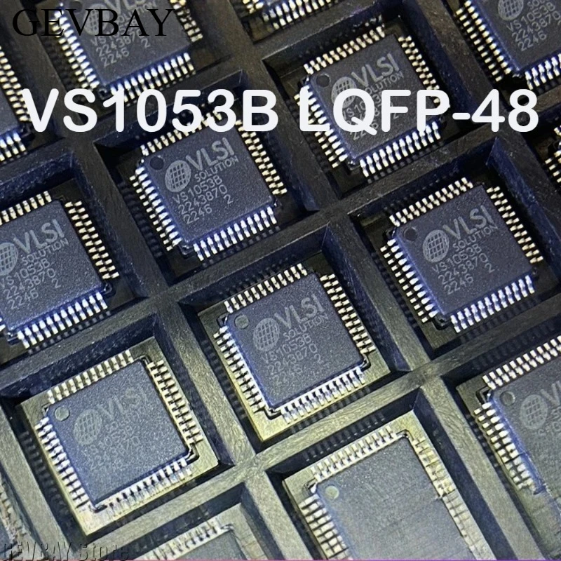

1PC VS1053B/L Single-Chip Audio Codec LQFP-48 Supports Ogg Vorbis MP3 AAC WMA MIDI Digital Signal Processing Chip
