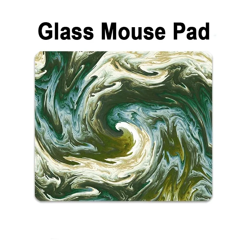 Creativity Gradient Photovoltaic Glass Mouse Pad Tempered Upgrade Smooth FPS Game & Office Specific Mousepad Pc Laptop Desk Mat