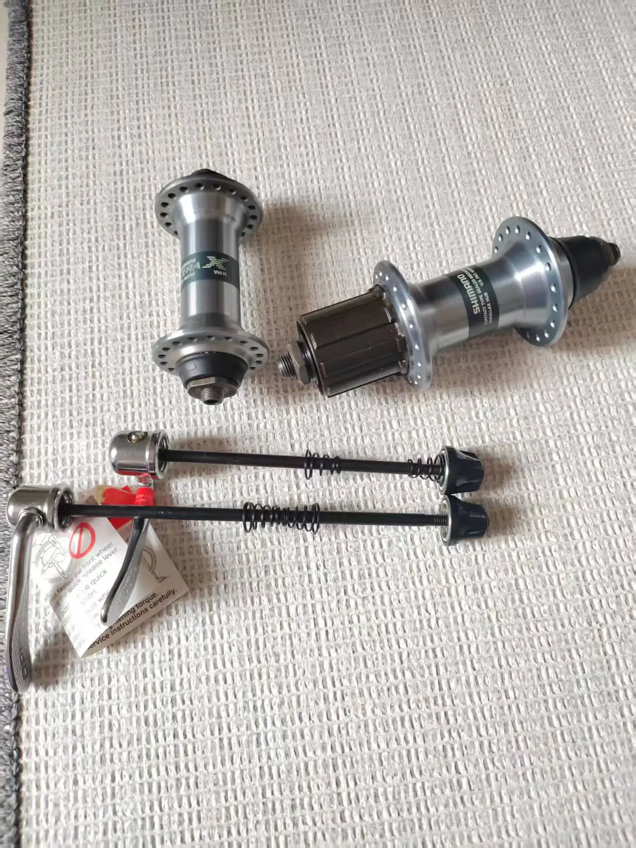 1 زوج لشيمانو Acera-X HB-M290 100 مللي متر/ FH-M290 135 مللي متر c.1995 NOS 36h محاور-كلاسيكية مع سيخ سريع التحرير 9 مللي متر QR V الفرامل #5