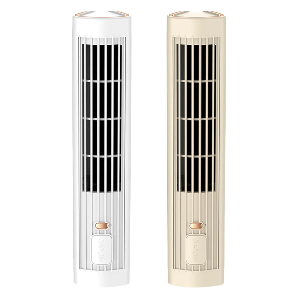 Tower Fan USB Charging Portable Air Conditioner 1200mAh Quiet Cooling Fan Electric Vertical Fan for Home Bedroom