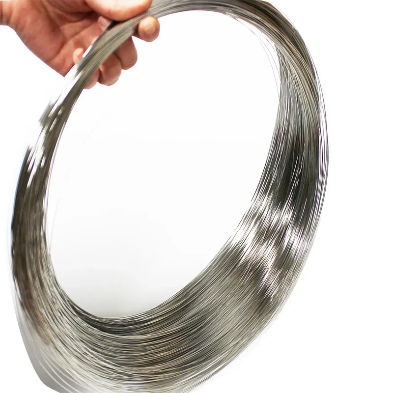304 aço inoxidável fio de aço macio/duro diâmetro 0.05-6mm fio único amarração fio de ferro macio à prova de ferrugem