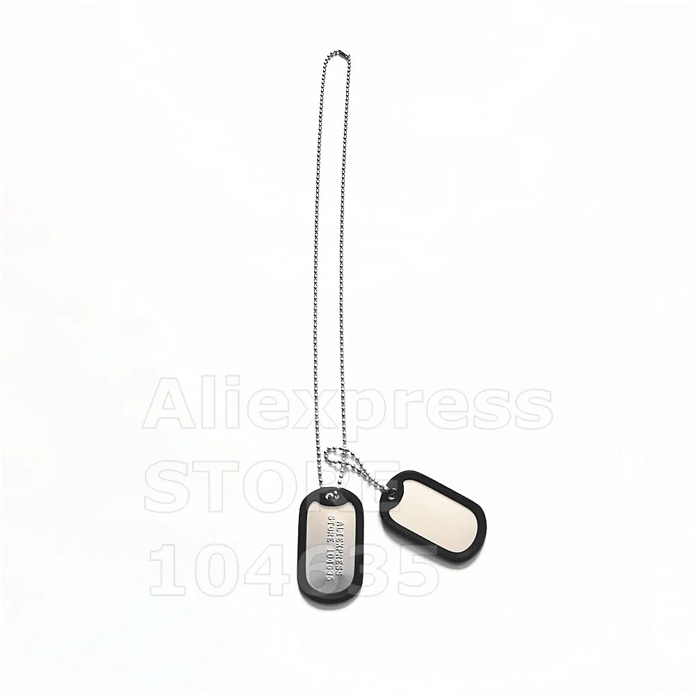Personalized military signs nameplates pet name tags stainless steel dog tags movie custom unique brand names necklaces pendants