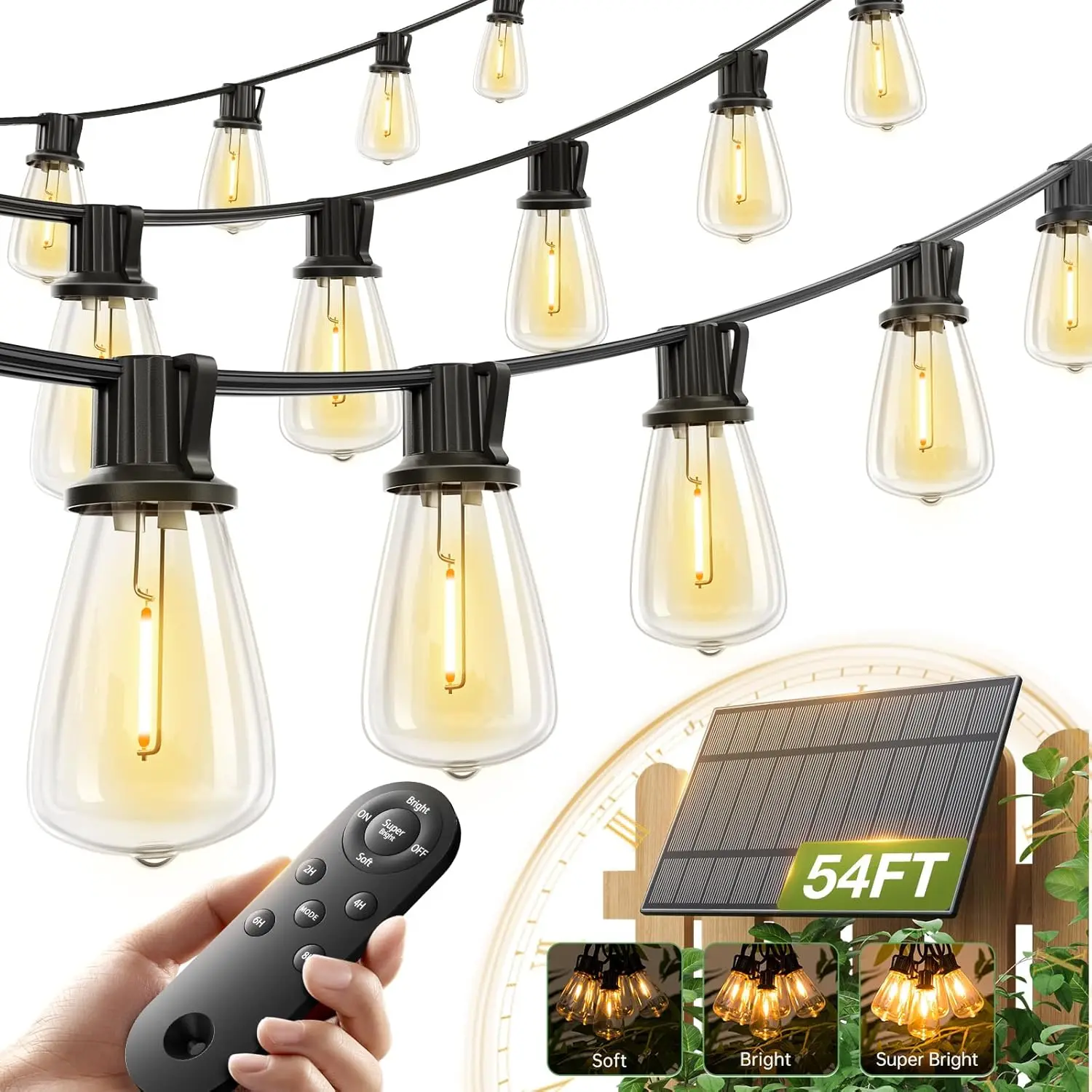 String Lights LED 96FT Shatterproof Wedding Party White