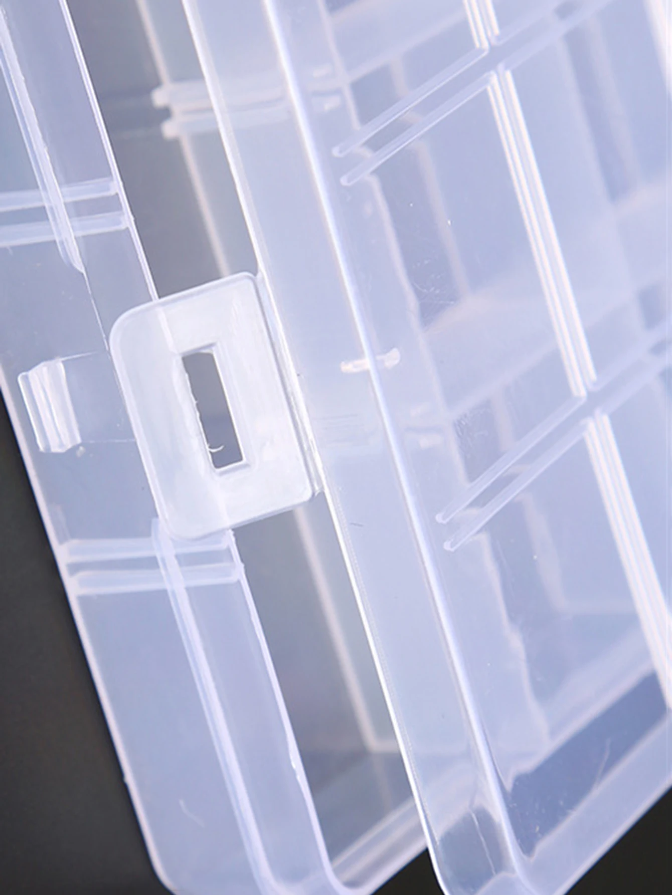 1PC ネイルアートクリアプラスチック収納ボックスオーガナイザー、工芸品、ジュエリー、爪、ビーズ、DIY 用品用の小さな部品収納ケース