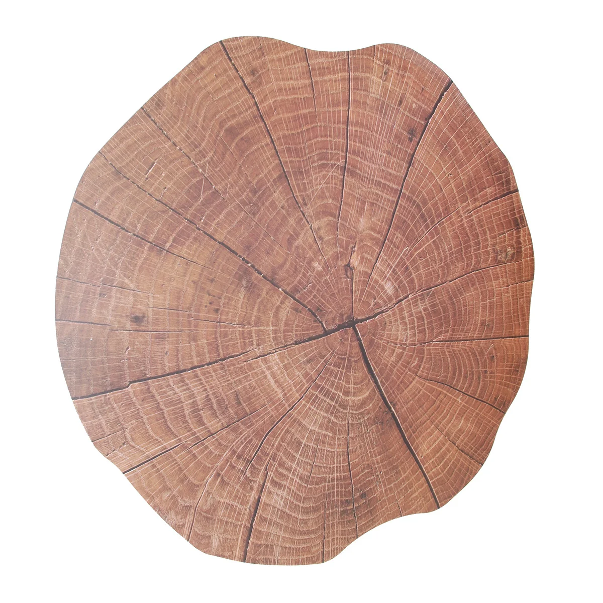 

5Pcs Wood Grain Placemat Food Mat PVC Protective Table Mat for Party Wedding Home Restaurant Placemat Wood Grain