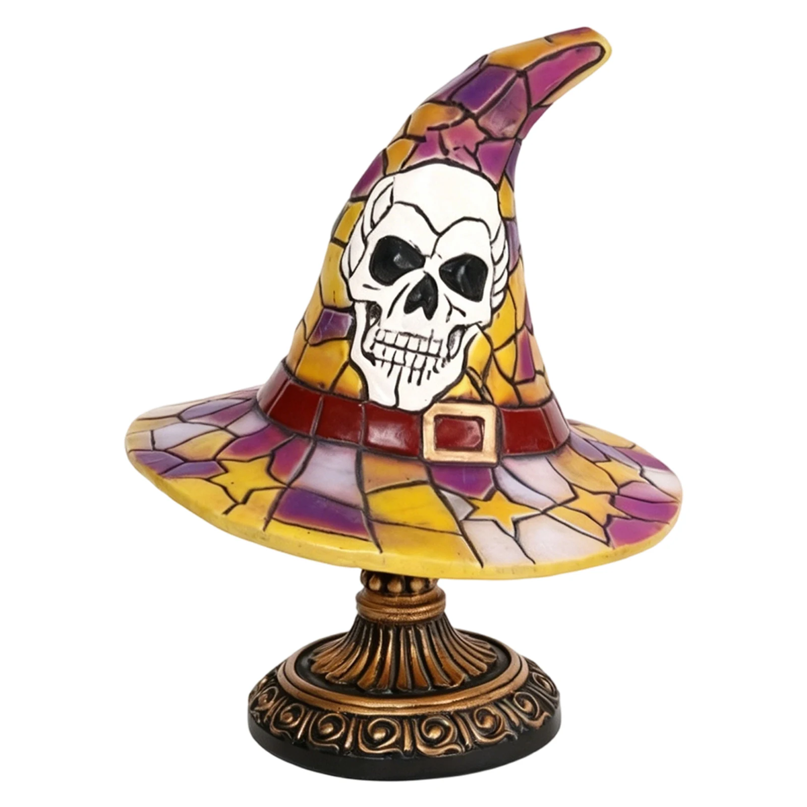Gothic Witch Hat Pumpkin Desktop Light USB Powered & Lightweight Warm Enchanting Glow & Versatile for Bedroom Decor