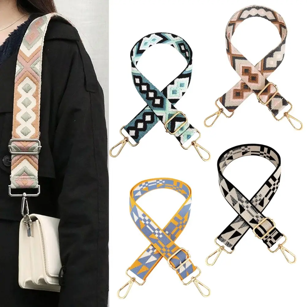 Fashion Crossbody Bag Strap Adjustable Shoulder Bag Strap Women Removable Messenger Bag Part Accessory Wide Purse Strap Handle