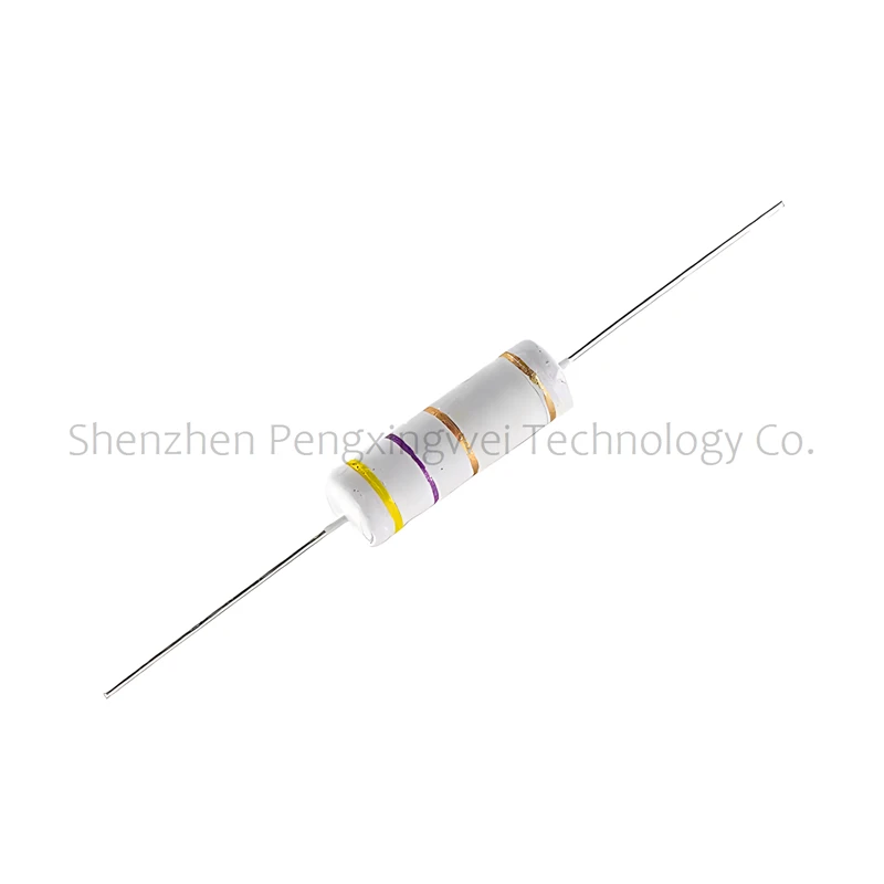 

50pcs 5W 5% Carbon Film Resistor 1 1.2 1.5 10 12 15 100 120 150 Ohm R K 1R 1R2 1R5 10R 12R 100R 1K 10K 100K 0.1R-1M