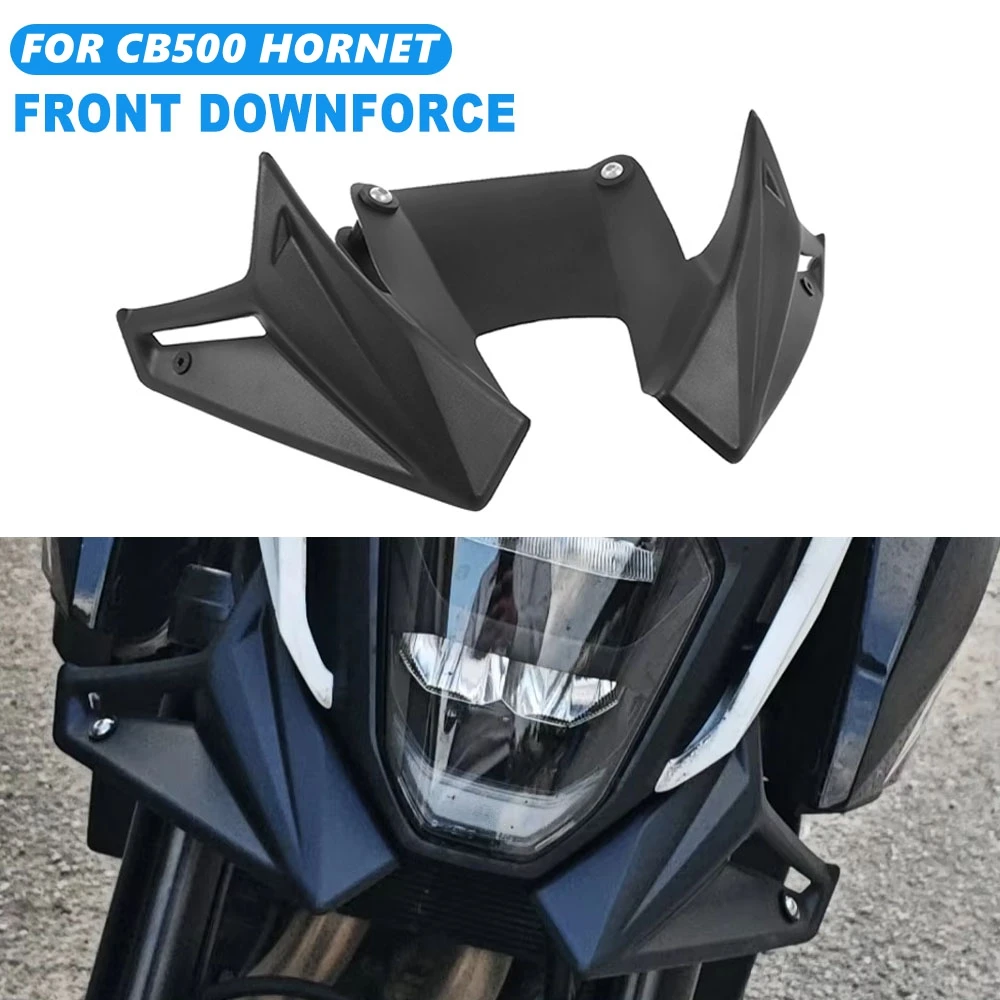 For Honda CB500R CB500 Hornet 2024-2025 Motorcycle Front Downforce Spoiler Aerodynamic Naked Frontal Spoilers Wing Deflector