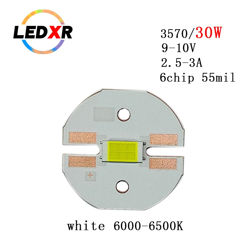 高出力LEDカーライト,3570 LEDカーライト,2色,30w,3000/6500k,ウォームホワイト,6コア,55mil