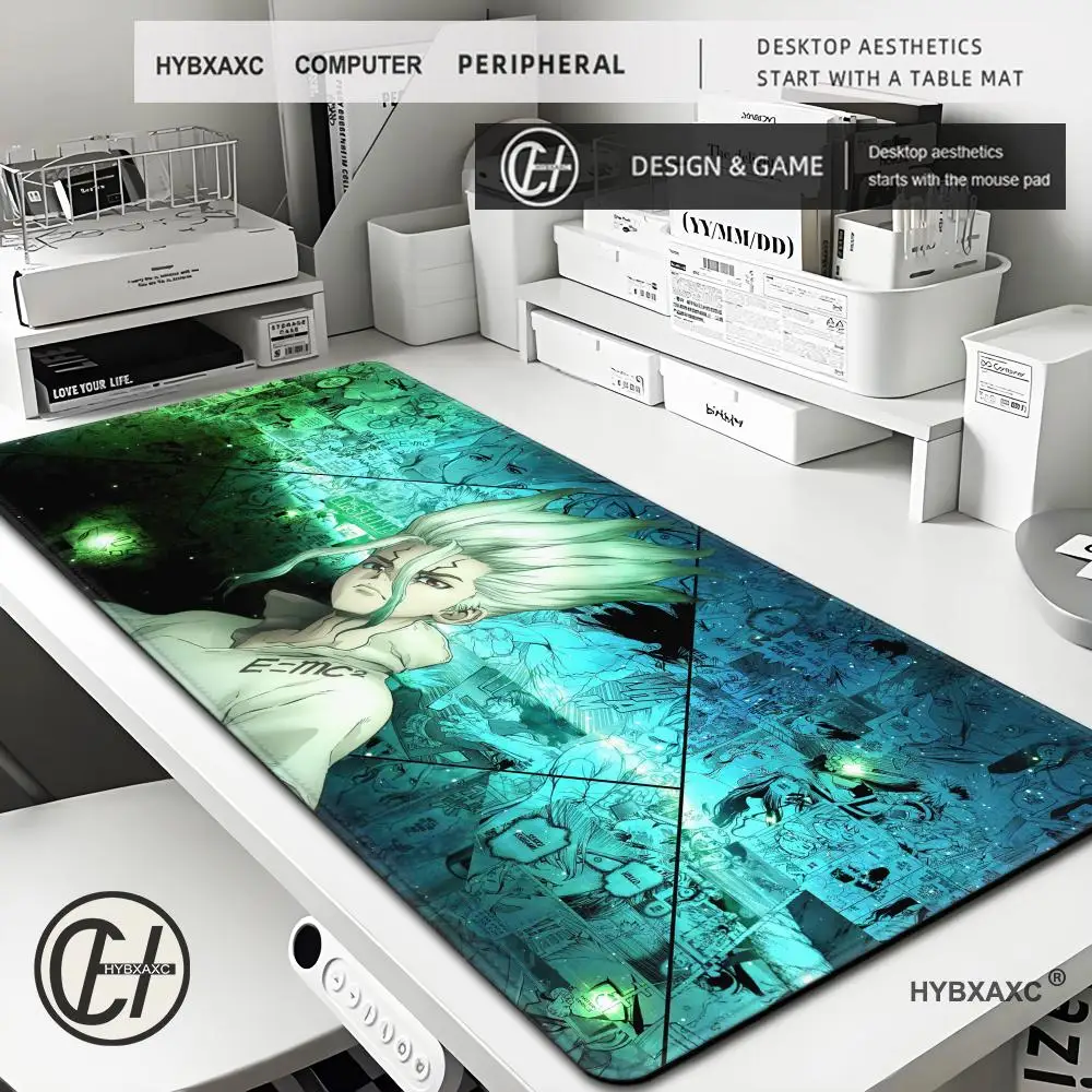 

Dr.STONE Rubber Mouse Pad Large Desk Mat Gamer Anime XXL Accessories Carpet Pc Computer HD Mats Keyboard Gaming Cabinet