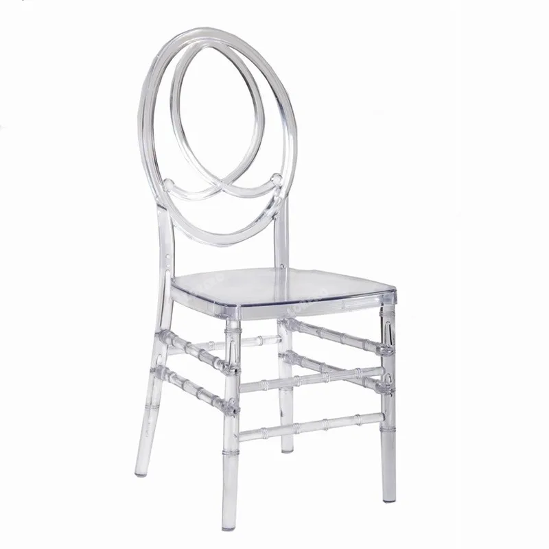 Transparent Crown Chair Chiavari Wedding Tiffany Resin Detachable Chair for Outdoor Wedding Moment Party Gathering Or Cushion