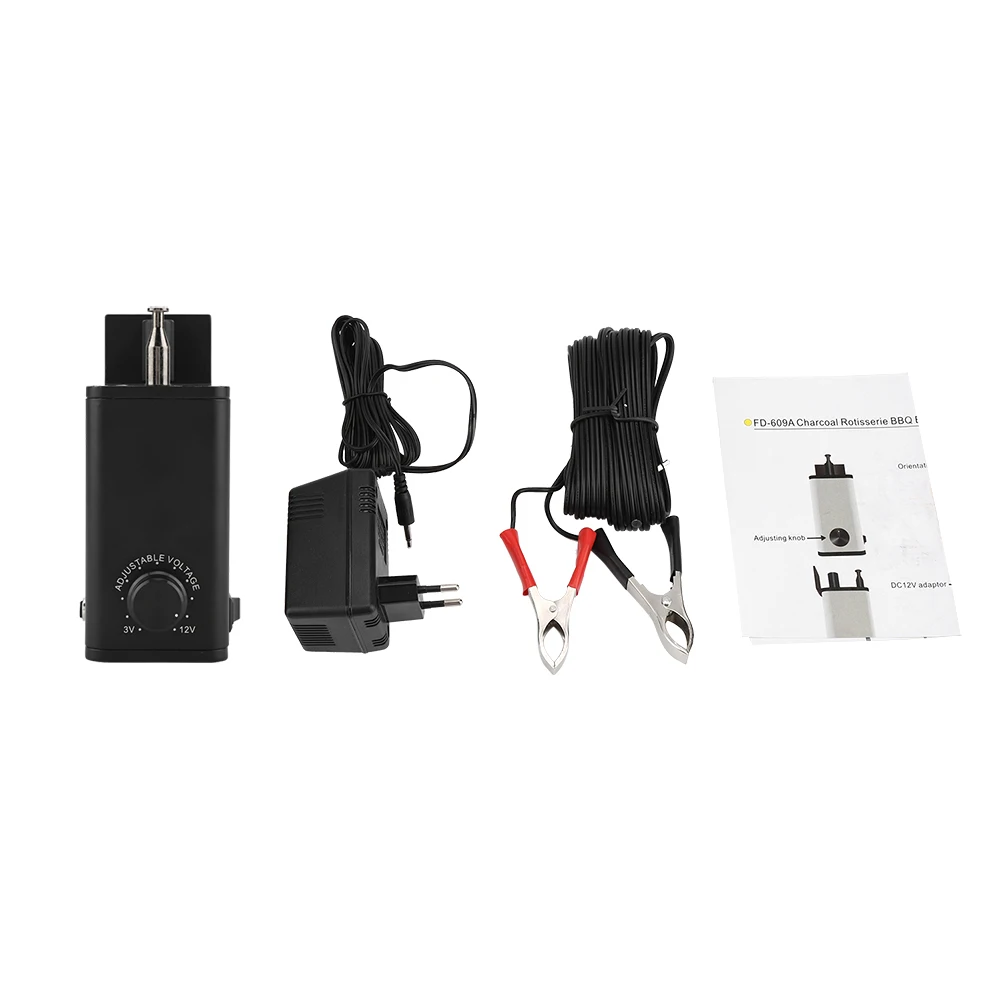 BBQ Roast Rotisserie Grill Motor Rotator DC 3-12v Output Adjustable Barbecue Tool