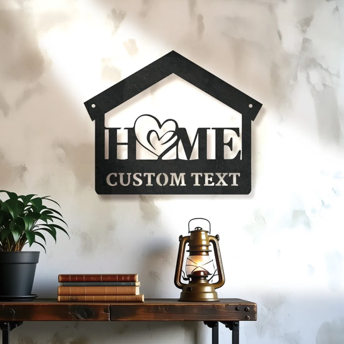 Tailor-Made Metal Wall Art - Custom Text & Family Name Design | Rustic Farmhouse Style Home Decor Essential.