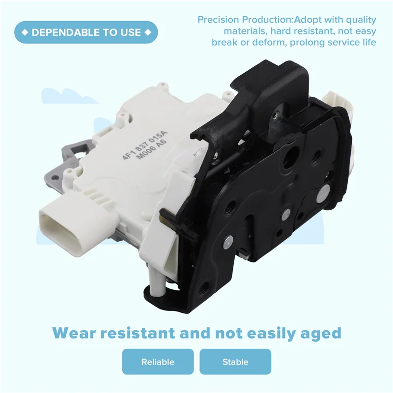 

A80X-Door Lock Latch Front Left Door Lock 4F1837015A For A3 A4 A6 A8 R8 Seat Exeo VW 02-16