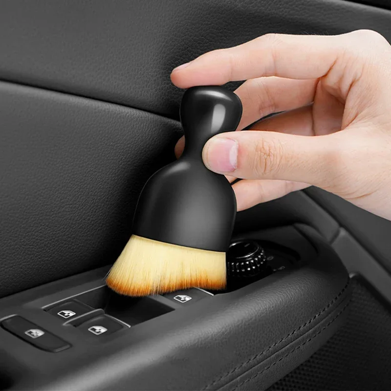 1/2/4pcs Car Interior Cleaning Detaling Brush Air Conditioner Air Outlet Cleaning Brush Car Brush Car Crevice Dust Removal Brush