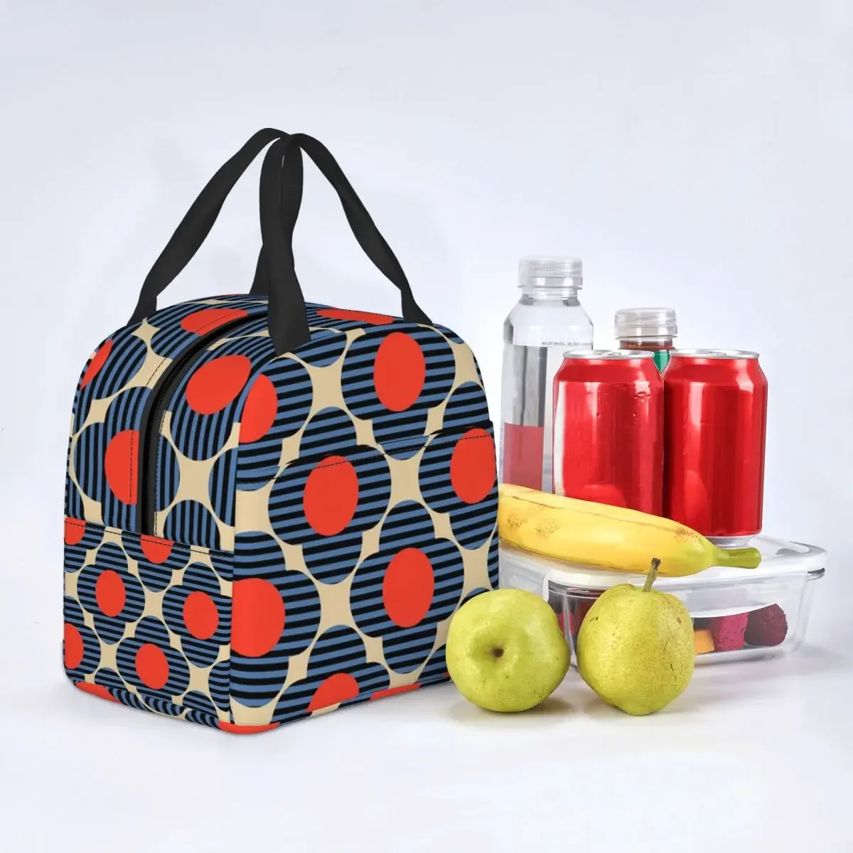 Custom Flower Stem Orla Kiely Pattern Lunch Bag Women Thermal Cooler Insulated Lunch Box for Kids School Children