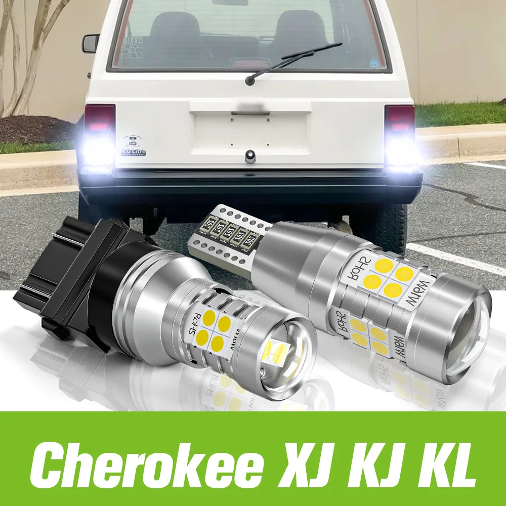 2pcs For Jeep Cherokee XJ KJ KL 1984-2007 LED Reverse Light Backup Lamp 2005 2006 2014 2015 2016 2017 2018 2019 Accessories