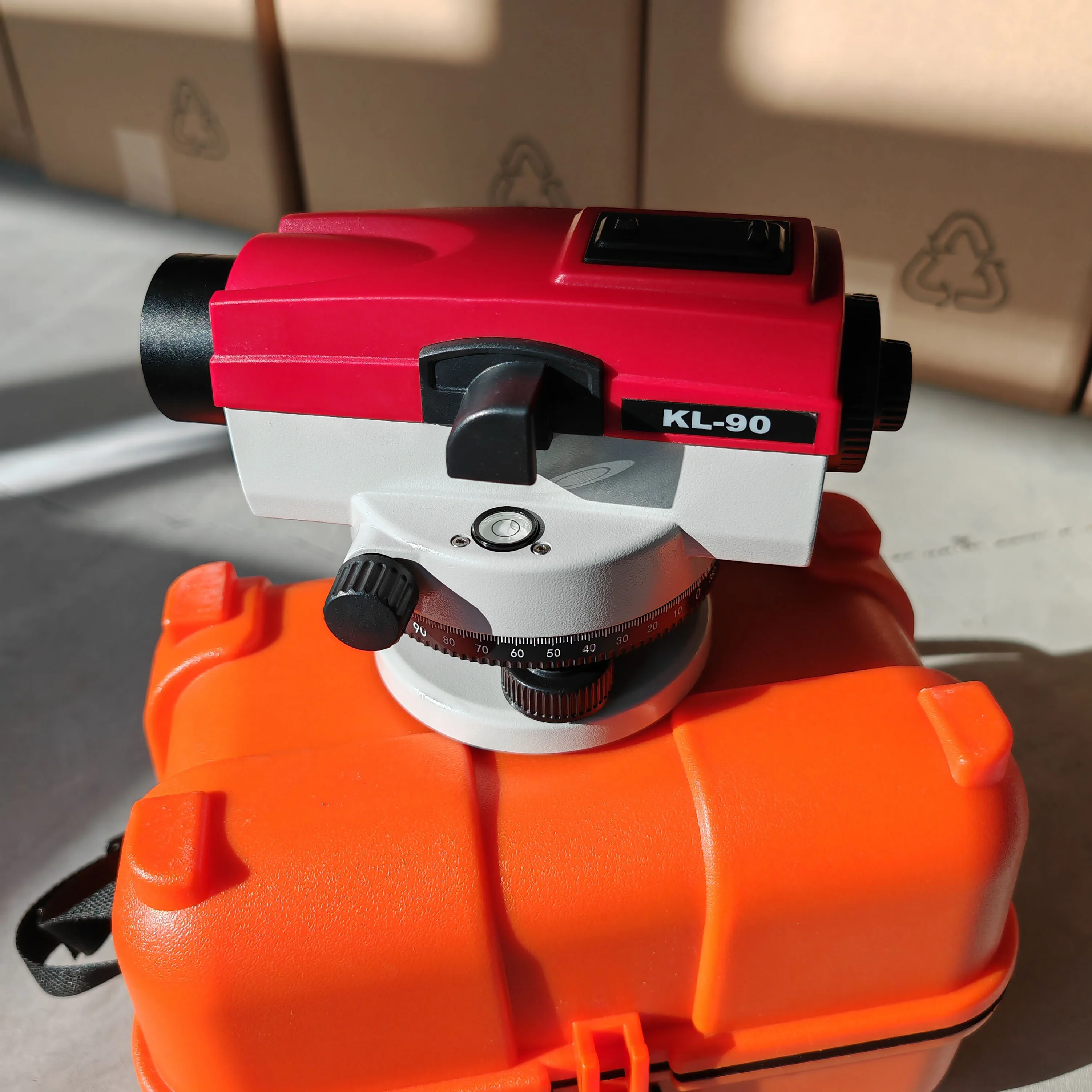 KL-90 التسوية التلقائية عالية الدقة الهندسة المسح أداة التسوية البصرية في الهواء الطلق لمستوى ليزر كوليدا