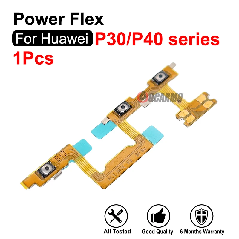Power On OFF Volume Buttons For Huawei P40 Lite 4G 5G P30Pro P30Lite Replacement Part