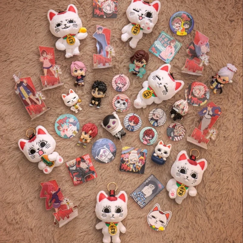 

Original Hot Toys Dan Da Dan Blind Box Animation Turbo Granny Plush Keychain Collection Soft Cute Cat Anime Figure Toys