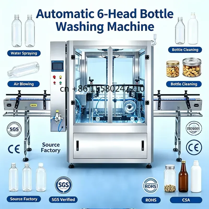 for Fully Automatic 8-head Bottle Washing Machine with Cover for Drink Plastic Bottle