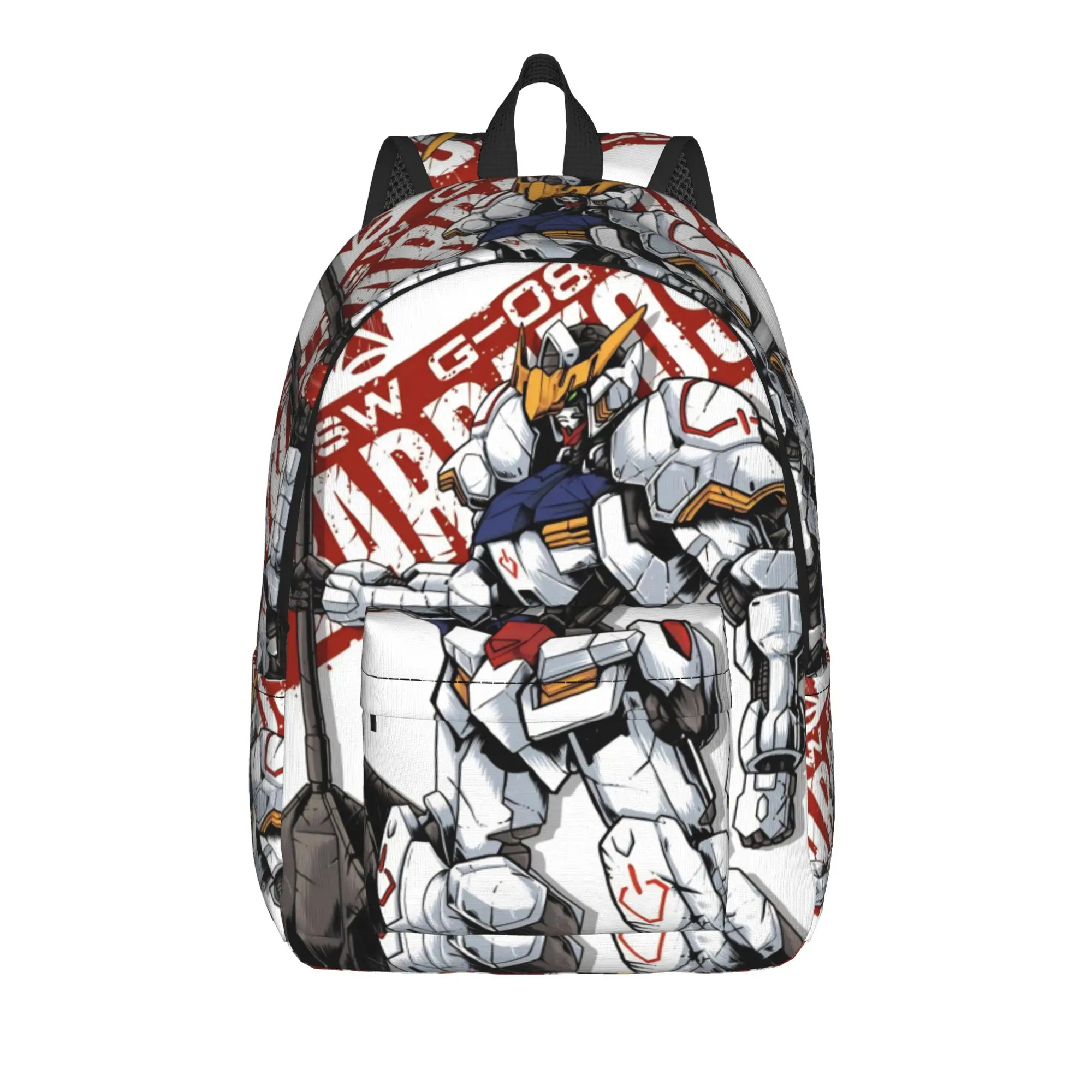 mobile suit gundams Classical Backpack with Pocket Student Work  Daypack for Men Women Laptop Canvas Bags