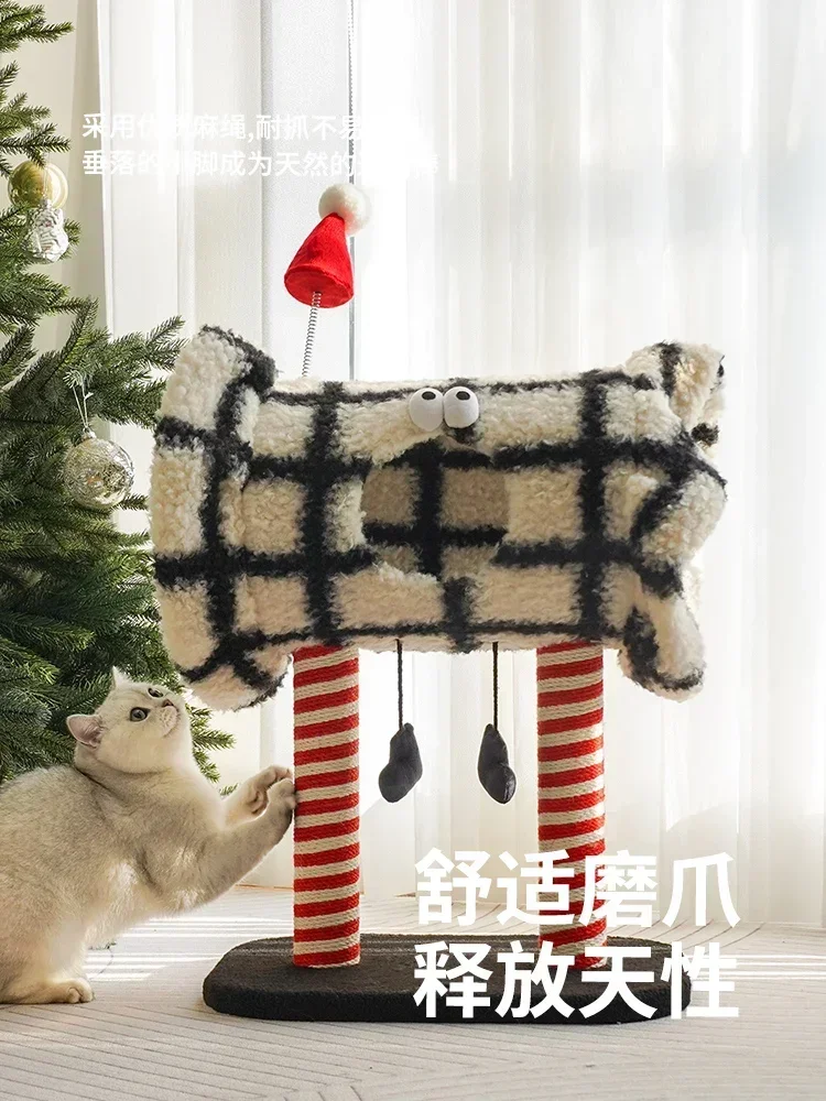 

Hot sales Climbing frame scratching board multi-functional, small apartment special cat nest scratching one