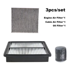3pcs Filter Set For FAW BESTUNE T55 B70 B70S 2.0T LADA X-Cross 3 1.5T 2020-2023 Cabin AC Fresh Air Engine Oil Filter Cleaner Kit