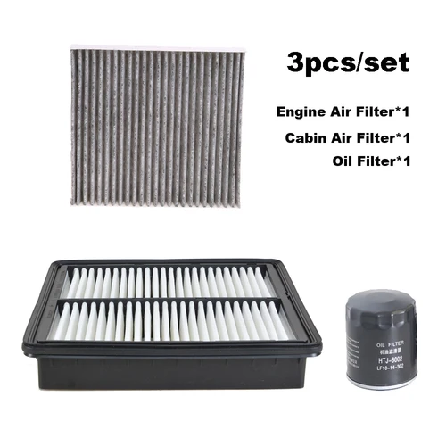 FAW BESTUNE T55/ LADA X-Cross 3 1.5T 2020-2023/ B70S 2.0T 캐빈 A/C 신선한 공기 엔진 오일 필터 클리너 키트용 필터 세트, 3 개  Best5
