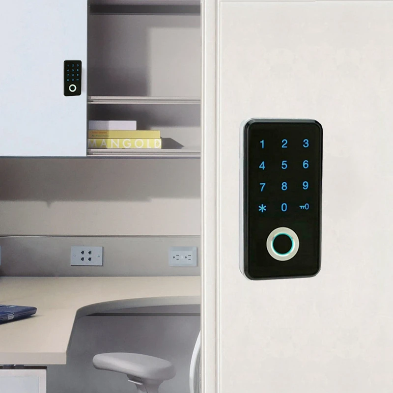 Imagem -02 - Fingerprint Senha Combinação Smart Lock Digital Electronic Door Lock Home Security Alarm