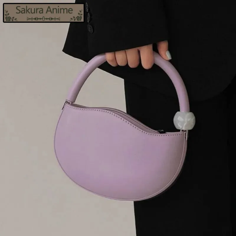 กระเป๋าถือทรงท็อปแฮนด์ ดีไซน์เรียบง่าย สไตล์ Y2K เข้าได้กับทุกชุด แฟชั่นสวยหวาน กระเป๋าถือและกระเป๋าสะพายข้างสำหรับผู้หญิง ดีไซน์เรียบหรู ทันสมัย