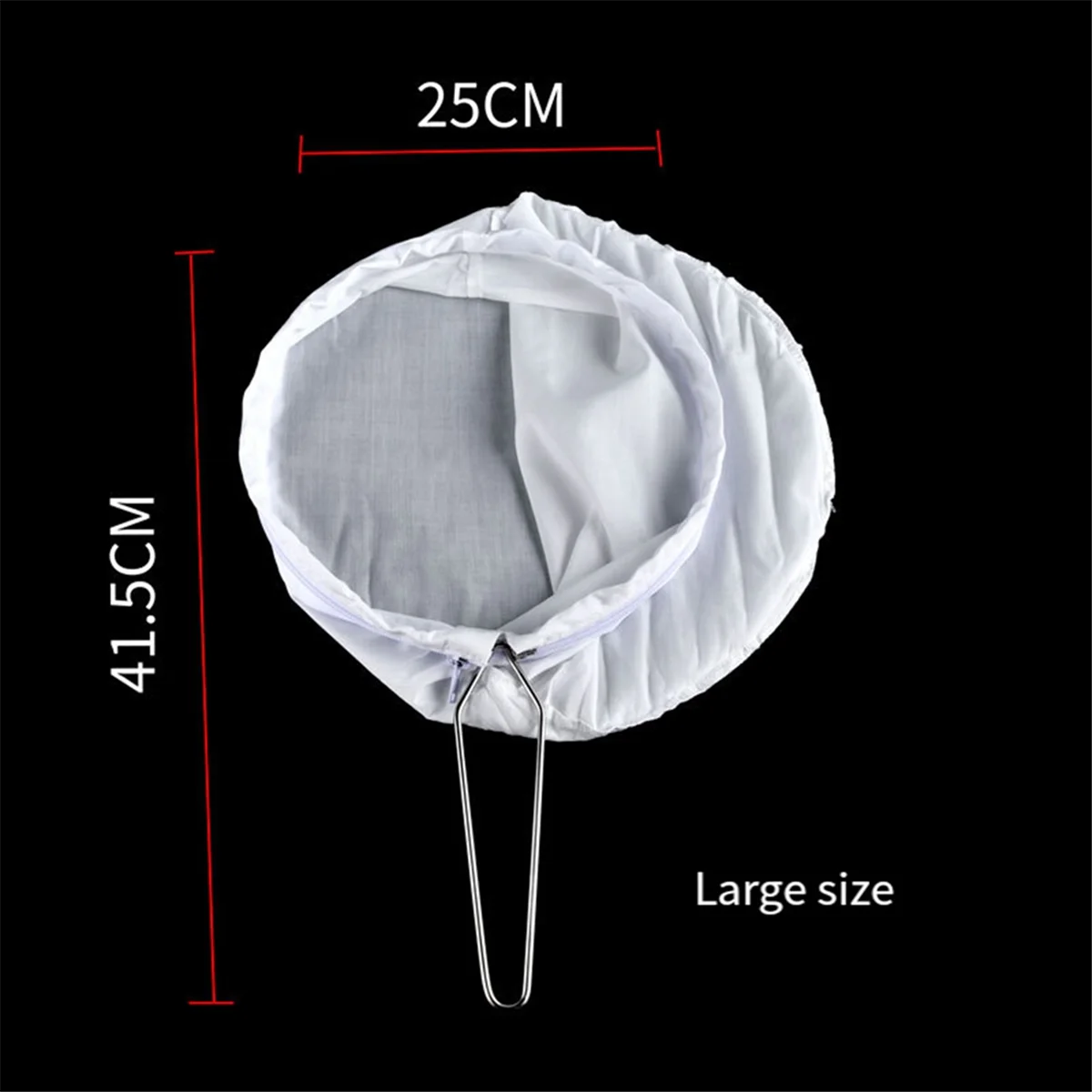 كيس فلتر متعدد الوظائف قابل لإعادة الاستخدام، شبكة رفيعة، فلتر شاي حليب القهوة، متوسط الحجم