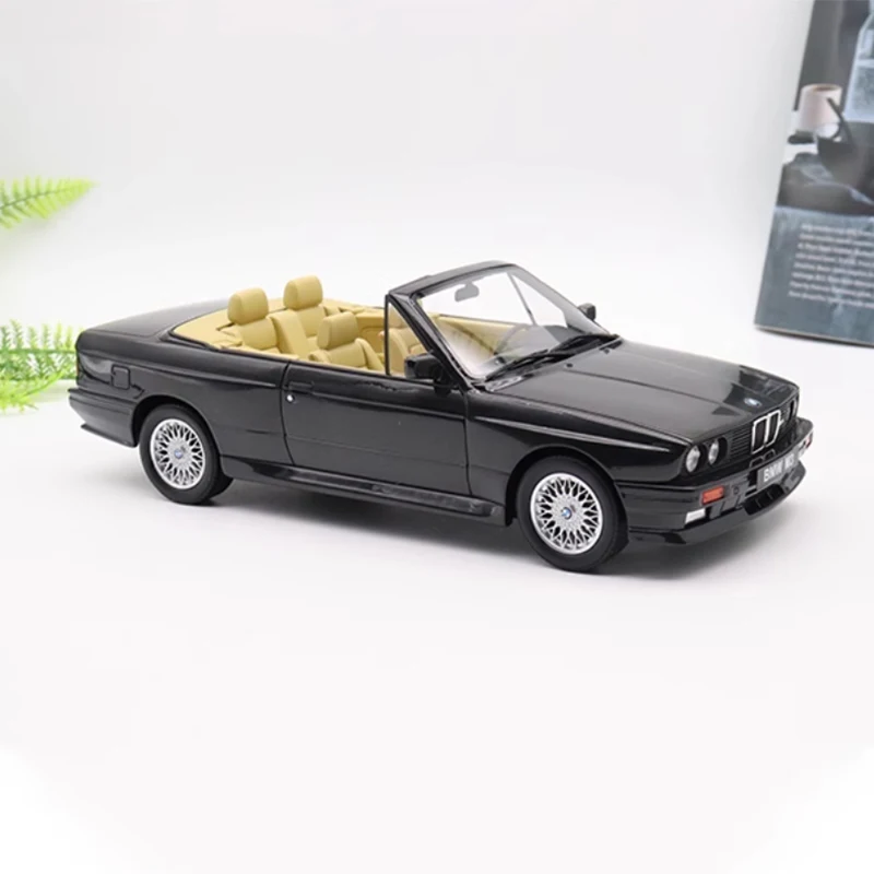 Diecast 1:18 Scale 1989 BMW M3 E30 Gen.1 Convertible Simulation Alloy Car Model Display Collectible Gift Souvenir Decration