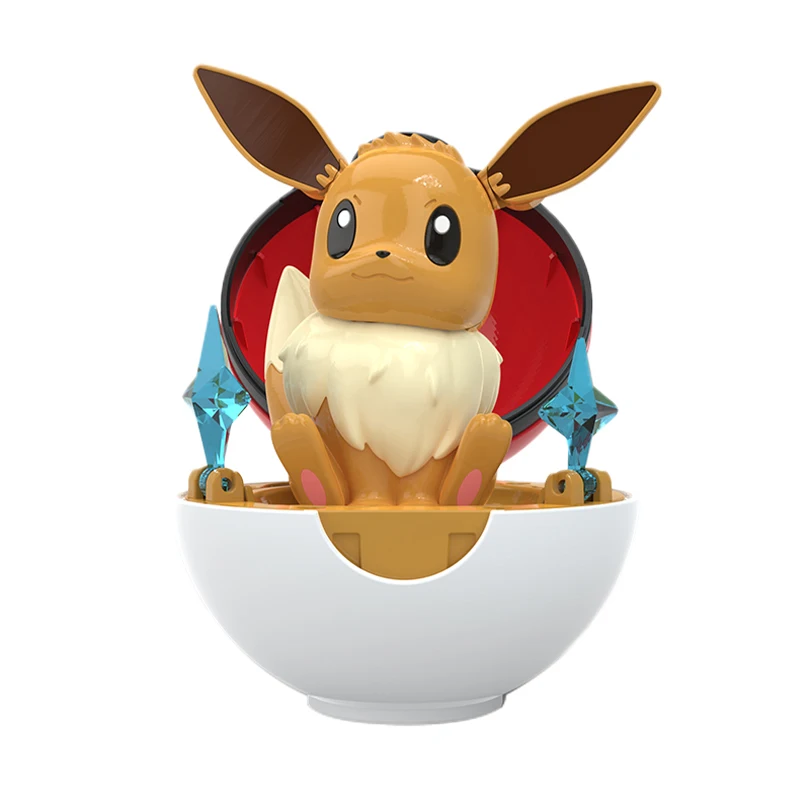 Pokemon Figur Bulbasaur Eevee Charmander Squirtle Pikachu Piplup Cubone Mimikyu Jigglypuff Pokeball Spielzeug Ornament Puppe