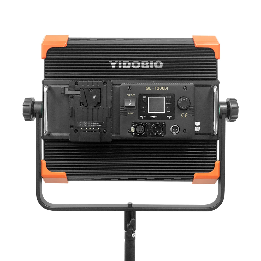 

Светодиодный светильник 120 Вт, цветовая температура 2700-7500K, регулируемая яркость, теплый или холодный свет, подходит для студийного освещения.