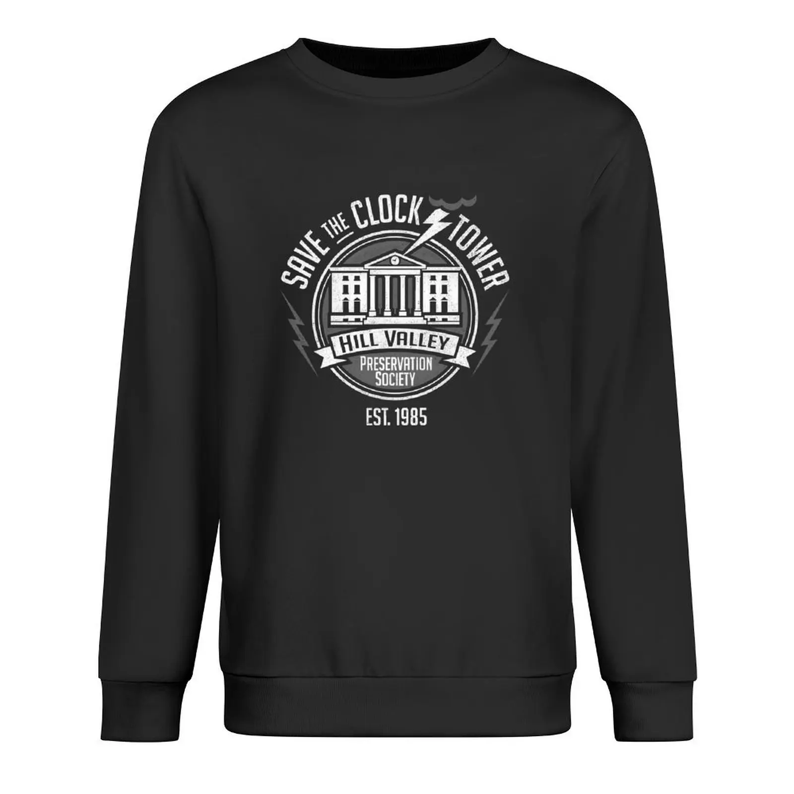 Save The Clock Tower Sweatshirt korean style clothes autumn clothes anime clothes men's sweatshirt