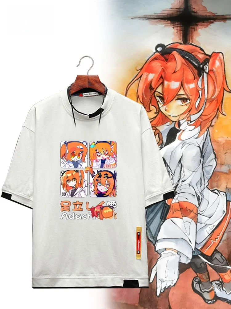 バーチャルアイドルボーカロイド-tシャツ半袖漫画アニメ夏カジュアルコットンメンズ-tシャツルーズフィットラウンドネック-tシャツ