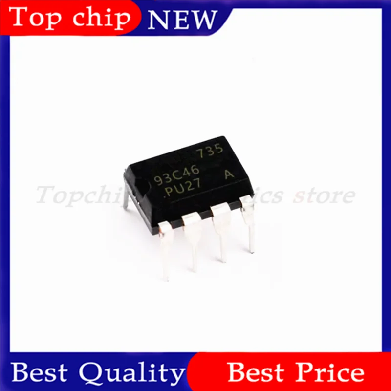 10pcs AT93C46 93C46 DIP-8