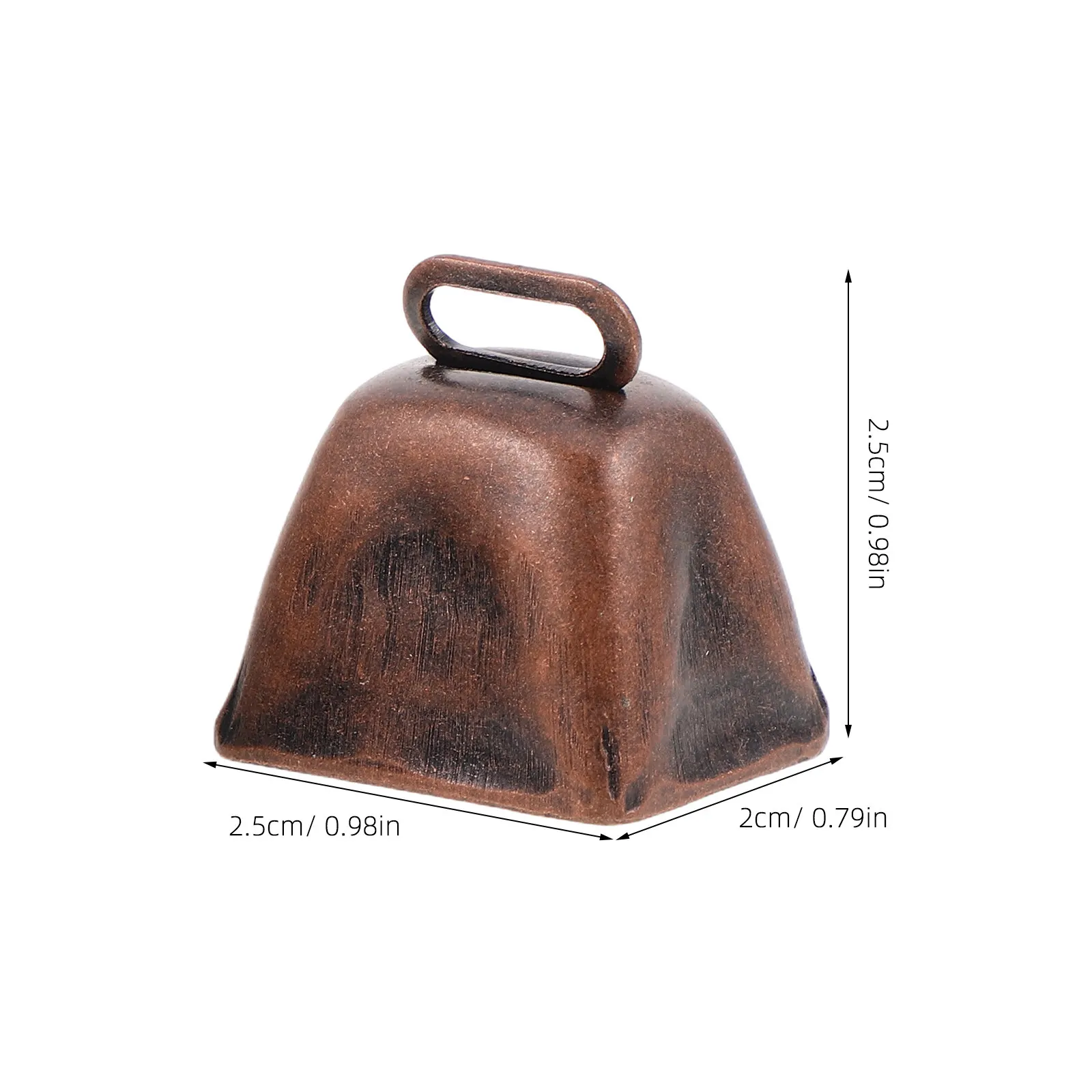 8pcs Vintage Bronze Cow Bells – Rustic Metal Mini Cowbells for Home Decor, Crafts, Farm Events & DIY
