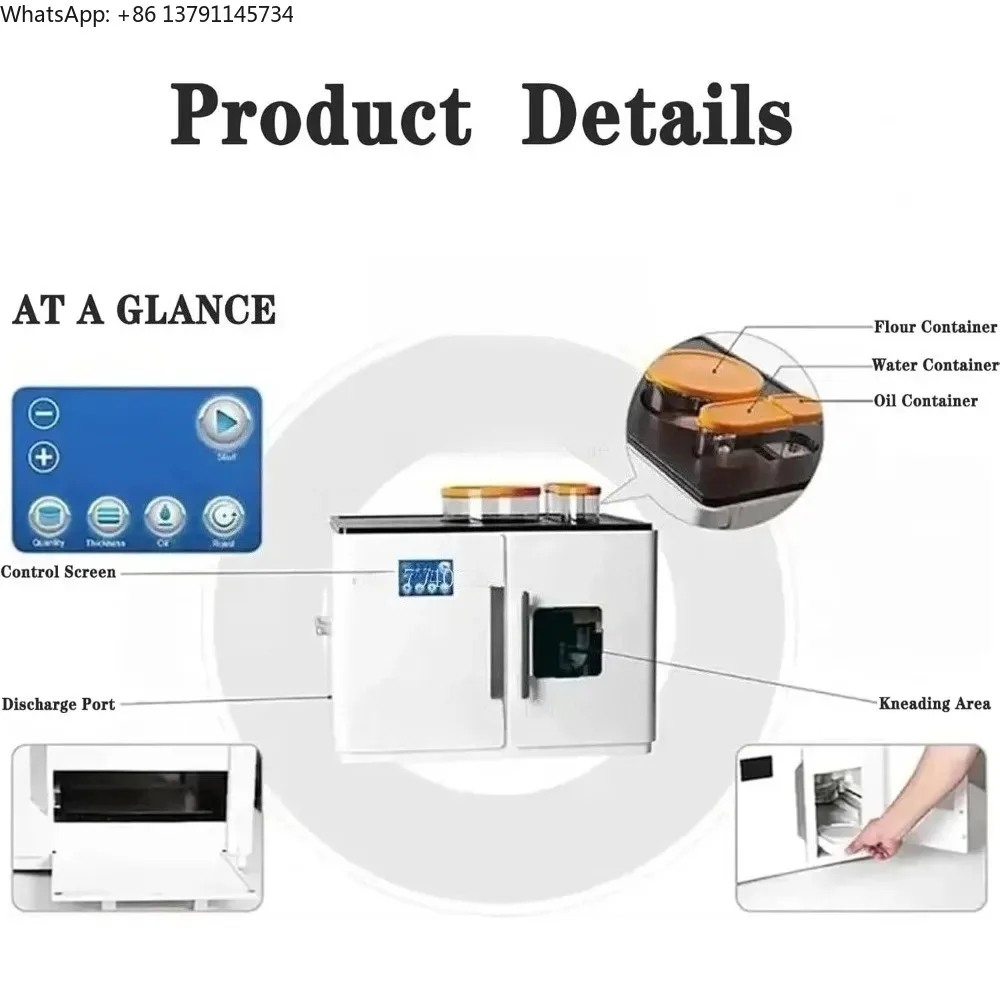 Home  Maker Robot Chapati Tortilla Pancake Crepe Maker Plate Household Use Fully Automatic Electric Flatbread Maker